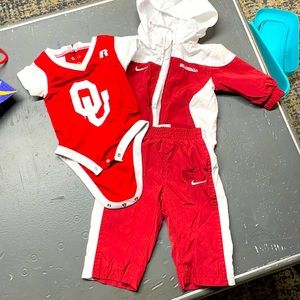 3-6 month OU outfit. The pants & jacket are Nike onesie is russel